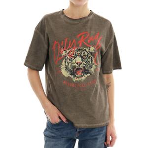 T-SHIRT TIGER MARRONE
